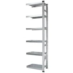 軽量 シンプル イタリア製 スチールラック 連結用 幅67.7×高さ197.2×奥行45cm 6段 MS6196d45s