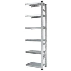軽量 シンプル イタリア製 スチールラック 連結用 幅67.7×高さ210.4×奥行45cm 6段 MS6216d45s
