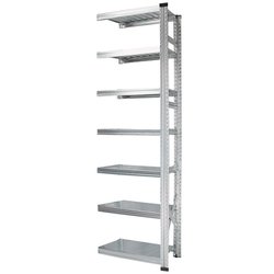 軽量 シンプル イタリア製 スチールラック 連結用 幅67.7×高さ236.8×奥行45cm 7段 MS6237d45s