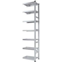軽量 シンプル イタリア製 スチールラック 連結用 幅67.7×高さ250×奥行45cm 7段 MS6257d45s