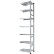 軽量 シンプル イタリア製 スチールラック 連結用 幅67.7×高さ250×奥行45cm 7段 MS6257d45s