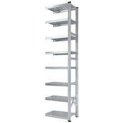 軽量 シンプル イタリア製 スチールラック 連結用 幅67.7×高さ250×奥行45cm 8段 MS6258d45s