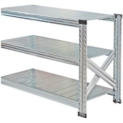 軽量 シンプル イタリア製 スチールラック 連結用 幅97.7×高さ65.3×奥行45cm 3段 MS963d45s