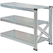 軽量 シンプル イタリア製 スチールラック 連結用 幅97.7×高さ65.3×奥行45cm 3段 MS963d45s