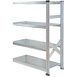 軽量 シンプル イタリア製 スチールラック 連結用 幅97.7×高さ118×奥行45cm 4段 MS9124d45s
