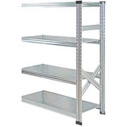 軽量 シンプル イタリア製 スチールラック 連結用 幅97.7×高さ118×奥行45cm 4段 MS9124d45s
