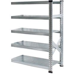 軽量 シンプル イタリア製 スチールラック 連結用 幅97.7×高さ118×奥行45cm 5段 MS9125d45s