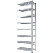 軽量 シンプル イタリア製 スチールラック 連結用 幅97.7×高さ250×奥行45cm 8段 MS9258d45s