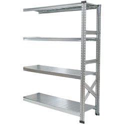 軽量 シンプル イタリア製 スチールラック 連結用 幅112.7×高さ157.6×奥行45cm 4段 MS11154d45s