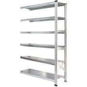 軽量 シンプル イタリア製 スチールラック 連結用 幅112.7×高さ184×奥行45cm 6段 MS11186d45s
