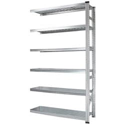 軽量 シンプル イタリア製 スチールラック 連結用 幅112.7×高さ197.2×奥行45cm 6段 MS11196d45s