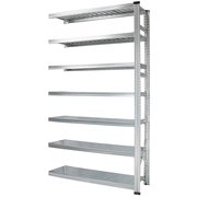 軽量 シンプル イタリア製 スチールラック 連結用 幅112.7×高さ197.2×奥行45cm 7段 MS11197d45s