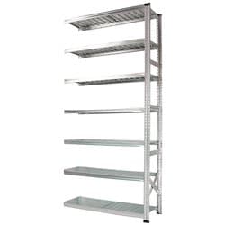 軽量 シンプル イタリア製 スチールラック 連結用 幅112.7×高さ250×奥行45cm 7段 MS11257d45s
