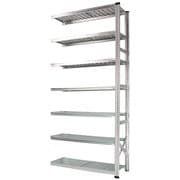 軽量 シンプル イタリア製 スチールラック 連結用 幅112.7×高さ250×奥行45cm 7段 MS11257d45s