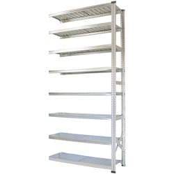 軽量 シンプル イタリア製 スチールラック 連結用 幅112.7×高さ250×奥行45cm 8段 MS11258d45s