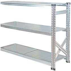軽量 シンプル イタリア製 スチールラック 連結用 幅127.7×高さ104.8×奥行45cm 3段 MS12103d45s