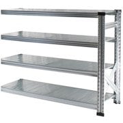 軽量 シンプル イタリア製 スチールラック 連結用 幅127.7×高さ104.8×奥行45cm 4段 MS12104d45s