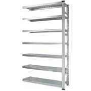 軽量 シンプル イタリア製 スチールラック 連結用 幅127.7×高さ210.4×奥行45cm 7段 MS12217d45s