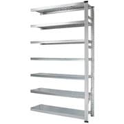 軽量 シンプル イタリア製 スチールラック 連結用 幅127.7×高さ236.8×奥行45cm 7段 MS12237d45s
