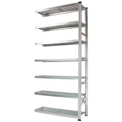 軽量 シンプル イタリア製 スチールラック 連結用 幅127.7×高さ250×奥行45cm 7段 MS12257d45s