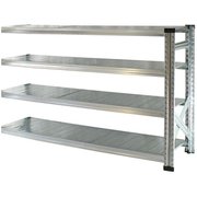 軽量 シンプル イタリア製 スチールラック 連結用 幅142.7×高さ104.8×奥行45cm 4段 MS14104d45s
