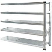 軽量 シンプル イタリア製 スチールラック 連結用 幅142.7×高さ118×奥行45cm 5段 MS14125d45s