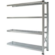 軽量 シンプル イタリア製 スチールラック 連結用 幅142.7×高さ157.6×奥行45cm 4段 MS14154d45s