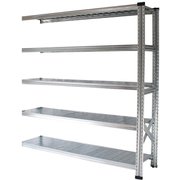 軽量 シンプル イタリア製 スチールラック 連結用 幅142.7×高さ157.6×奥行45cm 5段 MS14155d45s