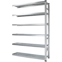 軽量 シンプル イタリア製 スチールラック 連結用 幅142.7×高さ210.4×奥行45cm 6段 MS14216d45s
