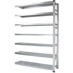 軽量 シンプル イタリア製 スチールラック 連結用 幅142.7×高さ210.4×奥行45cm 7段 MS14217d45s