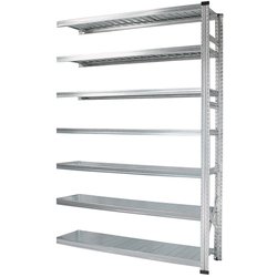 軽量 シンプル イタリア製 スチールラック 連結用 幅142.7×高さ236.8×奥行45cm 7段 MS14237d45s