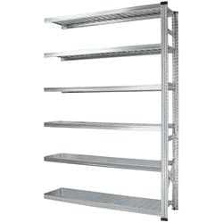 軽量 シンプル イタリア製 スチールラック 連結用 幅157.7×高さ197.2×奥行45cm 6段 MS15196d45s