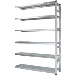 軽量 シンプル イタリア製 スチールラック 連結用 幅157.7×高さ210.4×奥行45cm 6段 MS15216d45s