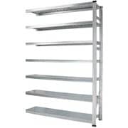 軽量 シンプル イタリア製 スチールラック 連結用 幅157.7×高さ210.4×奥行45cm 7段 MS15217d45s
