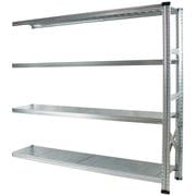 軽量 シンプル イタリア製 スチールラック 連結用 幅172.7×高さ157.6×奥行45cm 4段 MS17154d45s