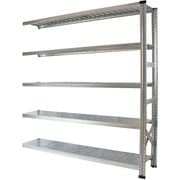 軽量 シンプル イタリア製 スチールラック 連結用 幅172.7×高さ184×奥行45cm 5段 MS17185d45s