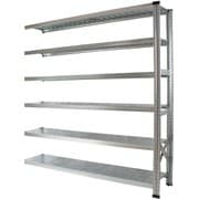 軽量 シンプル イタリア製 スチールラック 連結用 幅172.7×高さ184×奥行45cm 6段 MS17186d45s