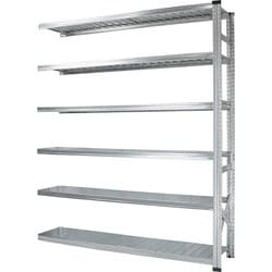 軽量 シンプル イタリア製 スチールラック 連結用 幅172.7×高さ210.4×奥行45cm 6段 MS17216d45s
