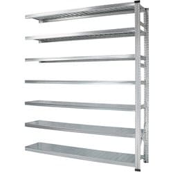 軽量 シンプル イタリア製 スチールラック 連結用 幅172.7×高さ210.4×奥行45cm 7段 MS17217d45s