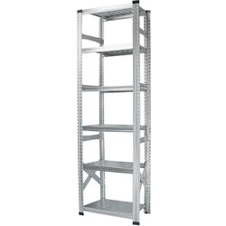 軽量 シンプル イタリア製 スチールラック 本体 幅67.7×高さ197.2×奥行50cm 6段 MS6196d5