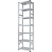 軽量 シンプル イタリア製 スチールラック 本体 幅67.7×高さ250×奥行50cm 7段 MS6257d5