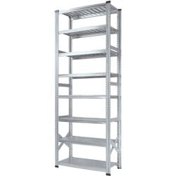 軽量 シンプル イタリア製 スチールラック 本体 幅97.7×高さ250×奥行50cm 8段 MS9258d5