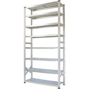 MS11258d5 [軽量 シンプル イタリア製 スチールラック 本体 幅112.7×高さ250×奥行50cm 8段]