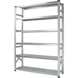 軽量 シンプル イタリア製 スチールラック 本体 幅142.7×高さ236.8×奥行50cm 6段 MS14236d5