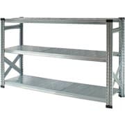 MS15103d5 [軽量 シンプル イタリア製 スチールラック 本体 幅157.7×高さ104.8×奥行50cm 3段]