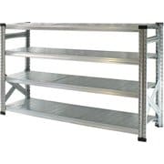 MS15104d5 [軽量 シンプル イタリア製 スチールラック 本体 幅157.7×高さ104.8×奥行50cm 4段]