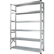 MS15236d5 [軽量 シンプル イタリア製 スチールラック 本体 幅157.7×高さ236.8×奥行50cm 6段]
