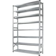 MS15258d5 [軽量 シンプル イタリア製 スチールラック 本体 幅157.7×高さ250×奥行50cm 8段]