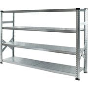 MS17124d5 [軽量 シンプル イタリア製 スチールラック 本体 幅172.7×高さ118×奥行50cm 4段]