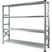 MS18154d5 [軽量 シンプル イタリア製 スチールラック 本体 幅187.7×高さ157.6×奥行50cm 4段]